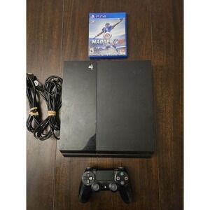 Sony PlayStation 4 500GB Console With One Controller 1 Game And Wires TESTED